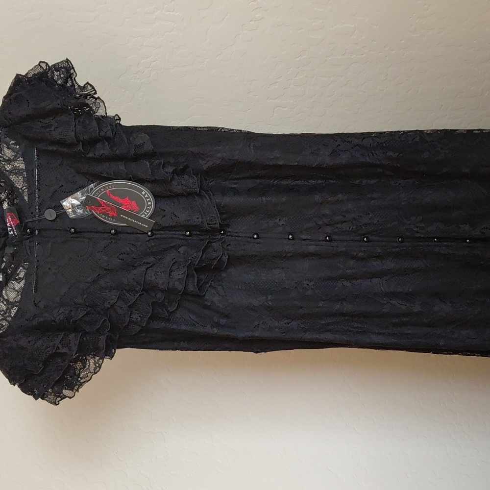 KILLSTAR VAMPIRES BALL 3XL CUSTOM BLACK LACE FULLY LINED TO KNEE - Picture 3 of 13